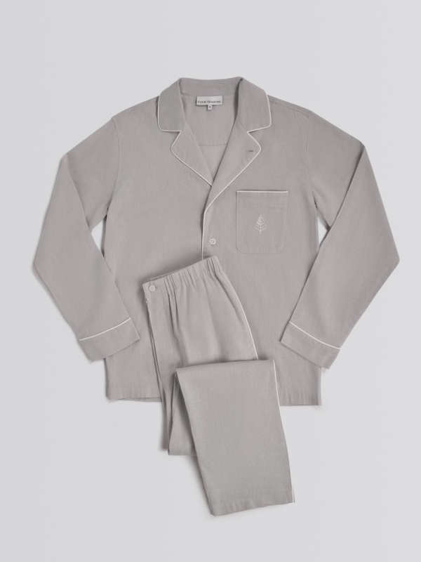 Unisex Resort Pajama Set - Turkish Silver /
